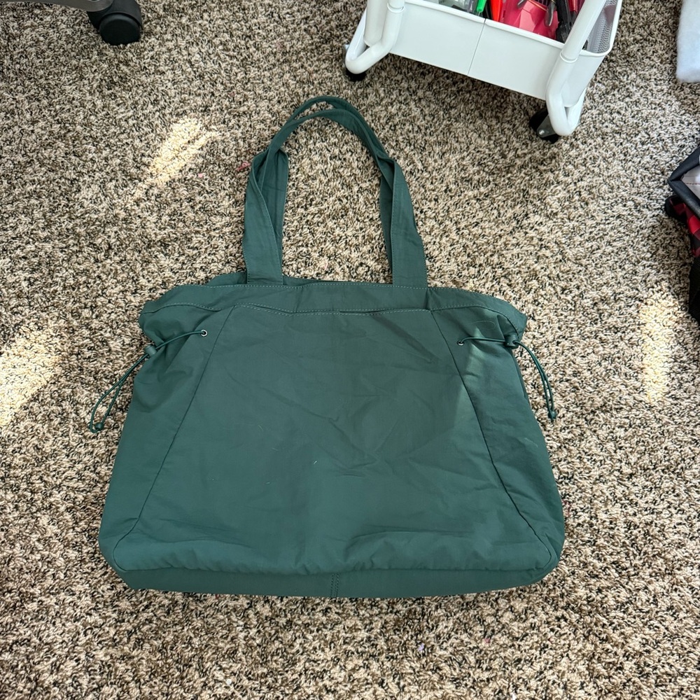 🪩Shoulder cinch Green Tote Bag